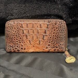 Brahmin Crocodile Embossed Wallet
